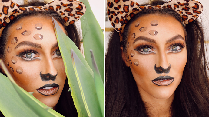 Leopard Halloween Makeup Tutorial